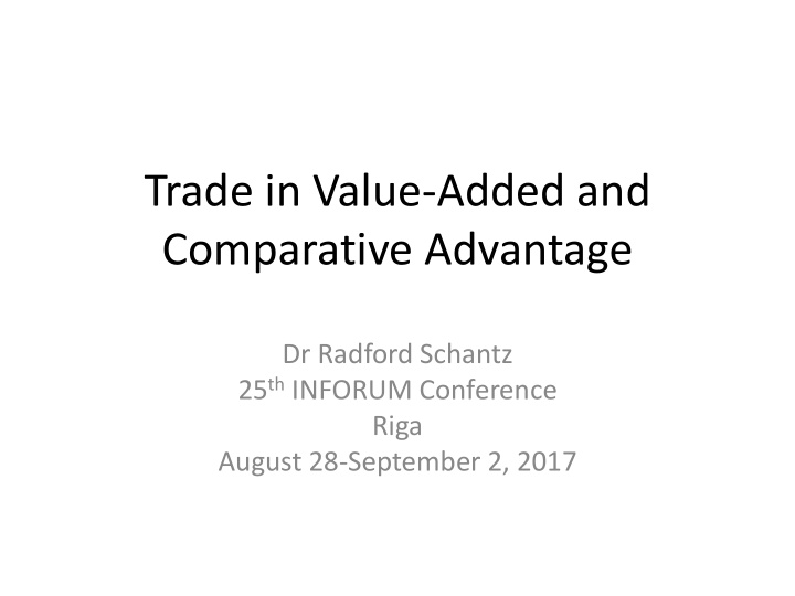 comparative advantage