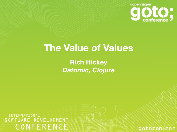 the value of values
