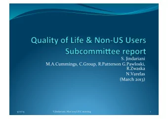 S.  Jindariani    M.A.Cummings,  C.Group,  R.Patterson  G.Pawloski,    R.Zwaska