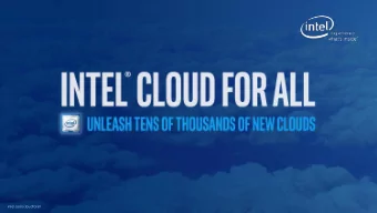 intel.com/cloudforall  Legal Disclaimer  OpenStack is a registered trademark of the OpenStack