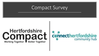 Compact Survey  Survey 2018  When?  6 weeks from 4th October until 16th November 2018  How?