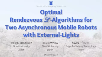 Optimal Rendezvous  -Algorithms for  Two Asynchronous Mobile Robots  with External-Lights