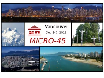 You are here  You are here  Micro-45 Invited Speakers  Charles Webb, IBM  Monday Morning  The Next