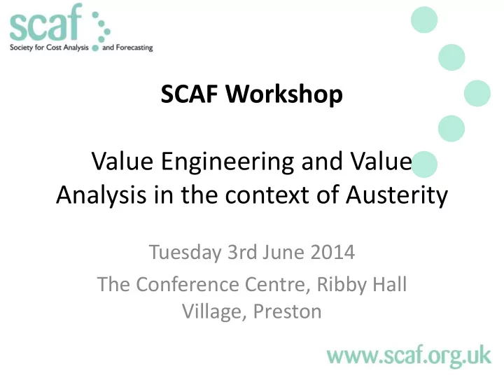 scaf workshop