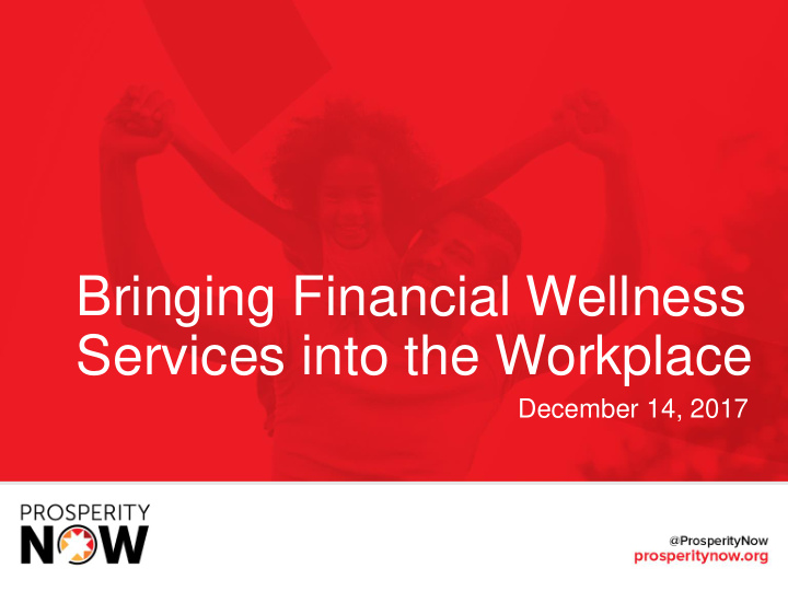 bringing financial wellness services into the workplace