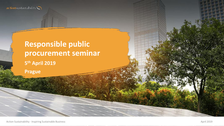 responsible public procurement seminar