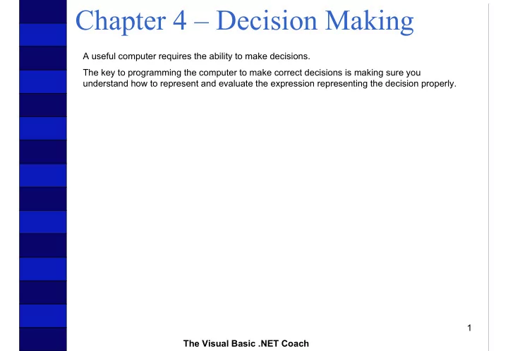 chapter 4 decision making