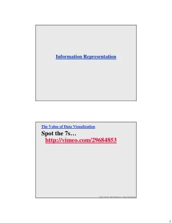 Spot the 7s  http://vimeo.com/29684853  Evan Golub / Ben Bederson / Saul Greenberg  1  Beyond