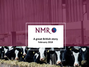 A great British story  February 2018  1  Disc  iscla  laim  imer This presentation has been