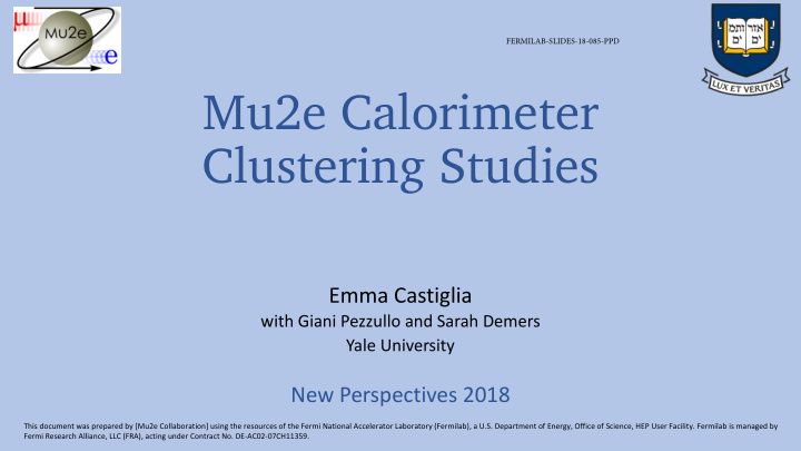 mu2e calorimeter clustering studies