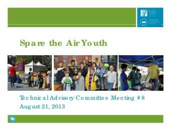 Spar  Spar  e  the  Air  e  the  Air  Youth  Youth  T  e c hnic a l Adviso ry Co mmitte e  Me e