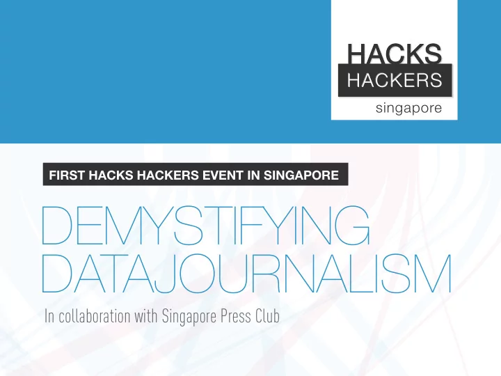 demystifying datajournalism