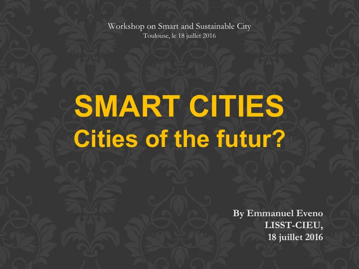 smart cities