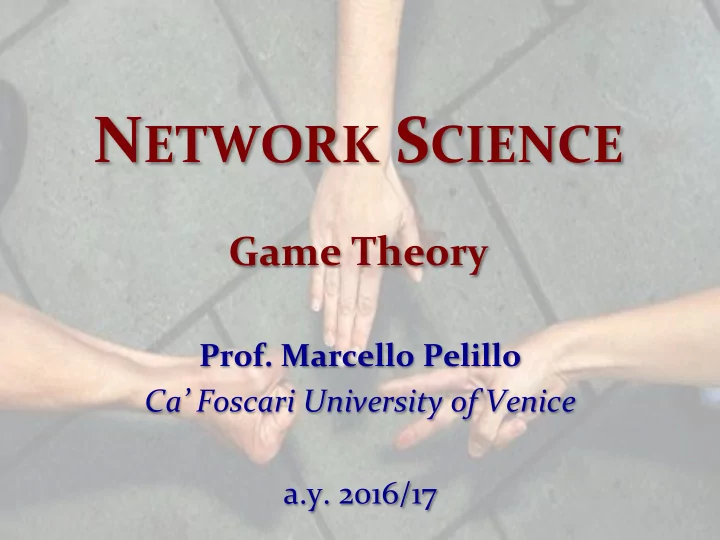 n etwork s cience