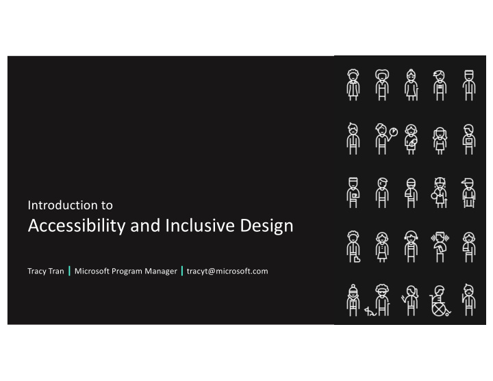 accessibility and inclusive design
