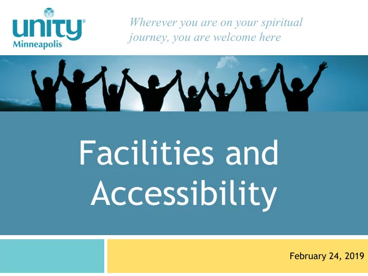 facilities and accessibility