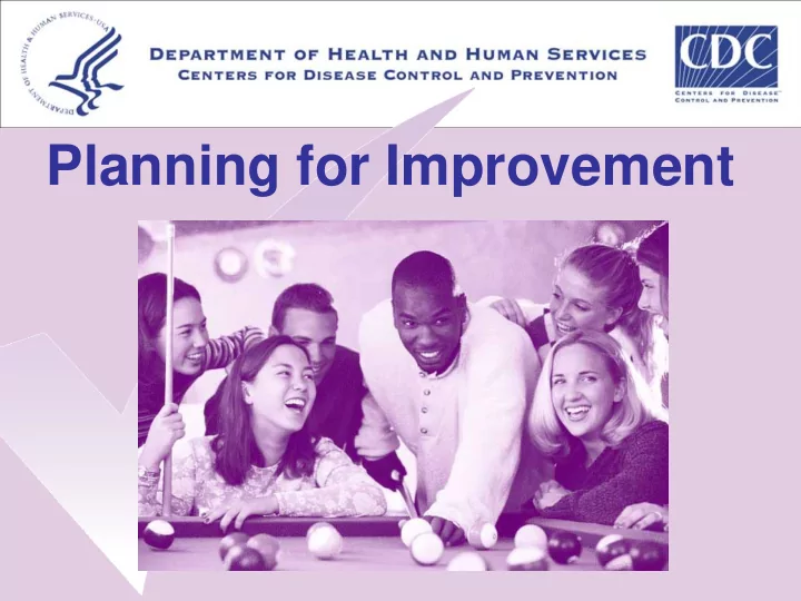 planning for improvement demonstration