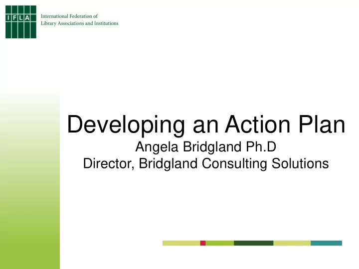 developing an action plan