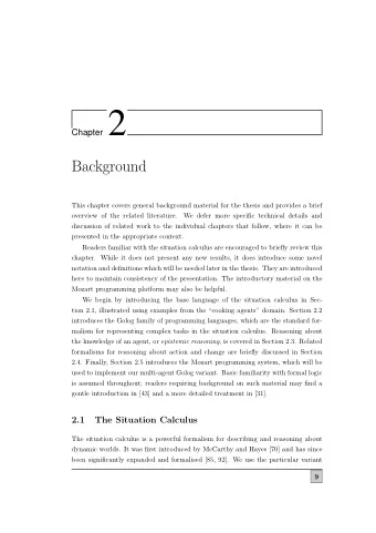 Chapter 2  Background  This chapter covers general background material for the thesis and provides