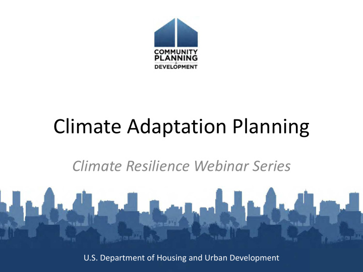 climate adaptation planning