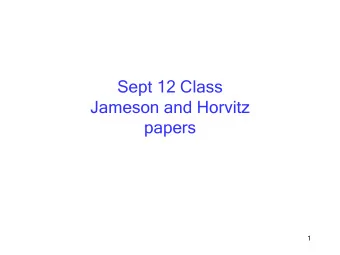 Sept 12 Class  Jameson and Horvitz  papers  1  Overview  Functions and Forms of Adaptive IUIs