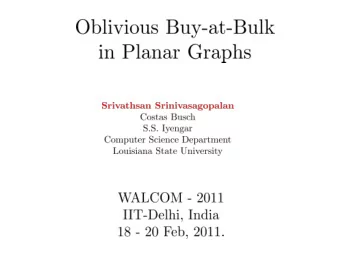 l  t  S  Low Color Partitions  Decomposition of a graph into several components (disjoint).