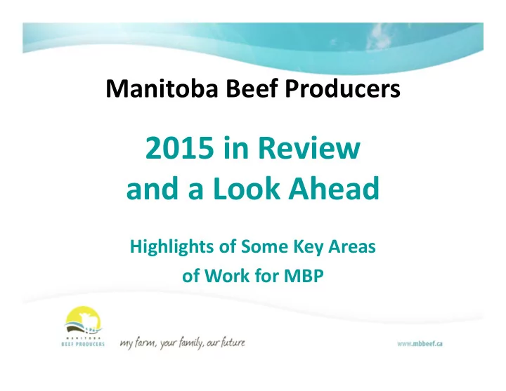 2015 in review and a look ahead