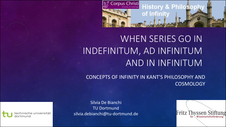 when series go in indefinitum ad infinitum and in