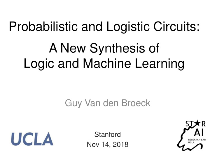 probabilistic and logistic circuits