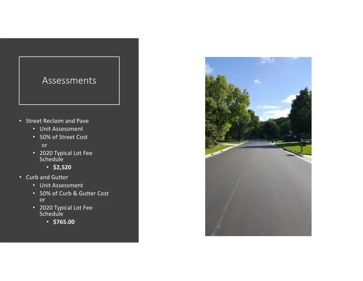 assessments