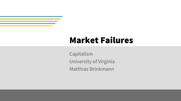 market failures