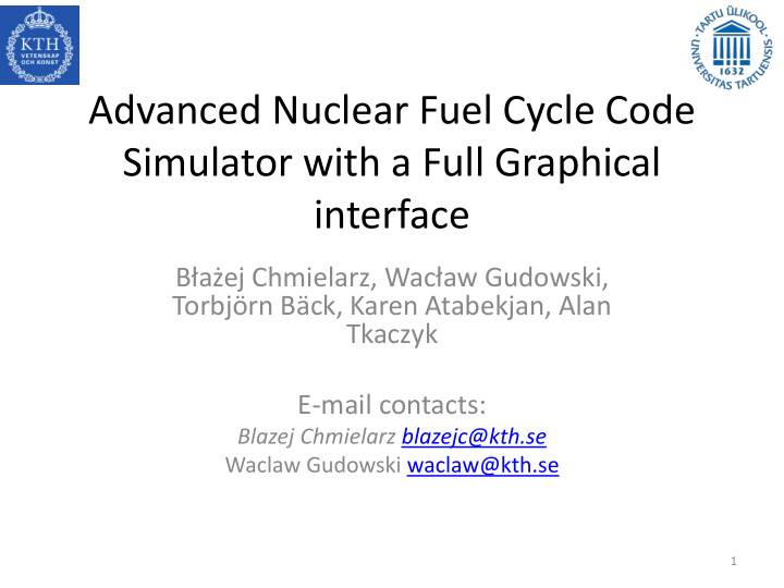 advanced nuclear fuel cycle code simulator with a full
