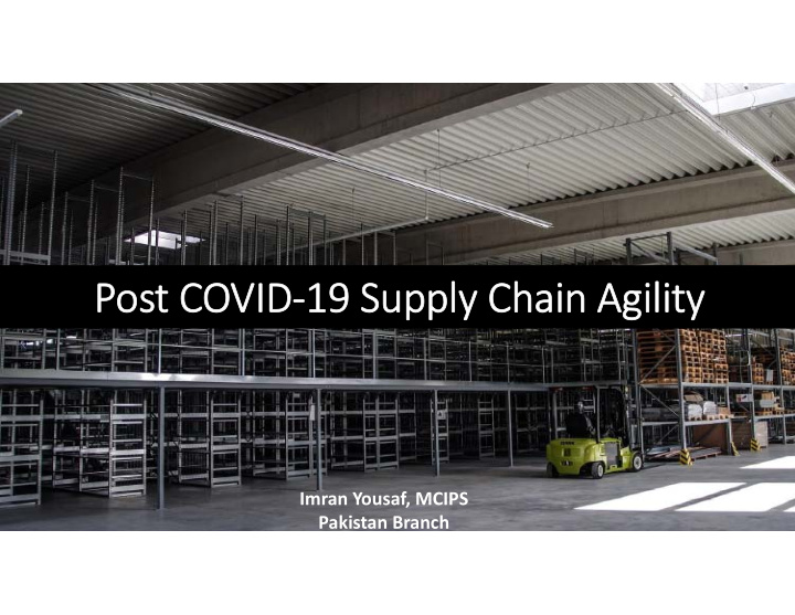 post covid 19 supply chain agility