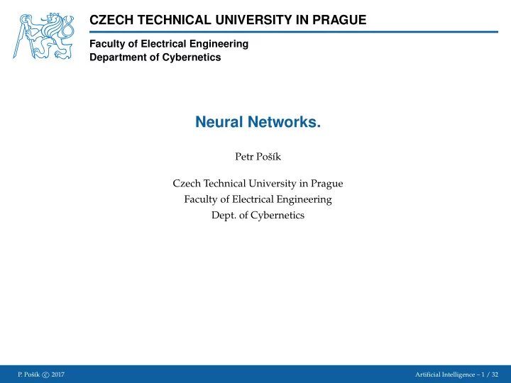 neural networks