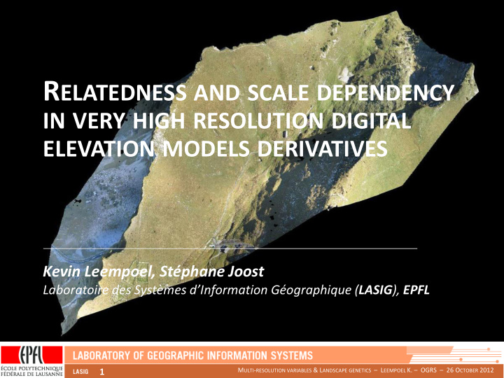 r elatedness and scale dependency