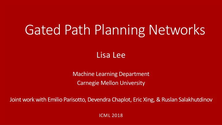 gated path planning networks
