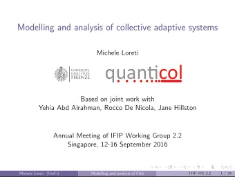 quancol  . ........  .  .  .  ...  ...  ...  ...  ...  ...  ...  Based on joint work with  Yehia