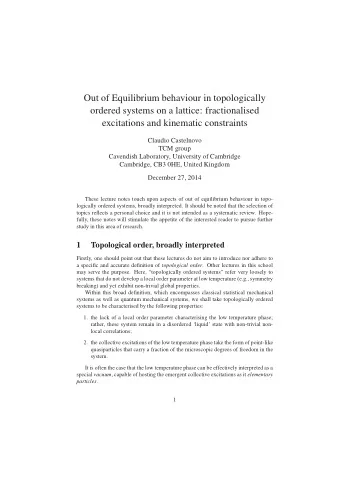 Out of Equilibrium behaviour in topologically  ordered systems on a lattice: fractionalised