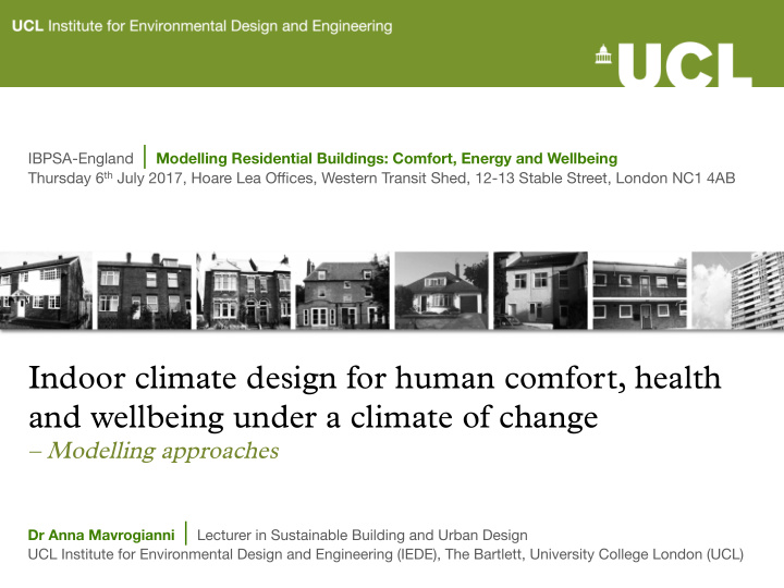 indoor climate design for human comfort health