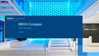 BBVA Compass  CDFI Coalition  March 2019 Presentation title / 2  BBVA around the world Presentation