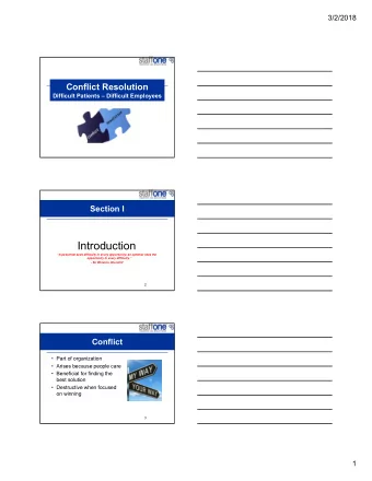 Introduction  A pessimist sees difficulty in every opportunity; an optimist sees the