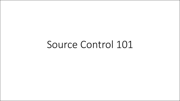 source control 101 question if a team of developers is