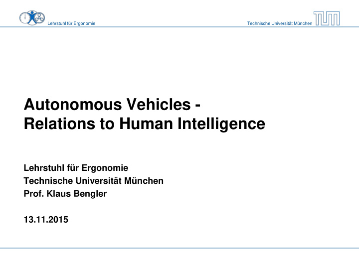 autonomous vehicles relations to human intelligence