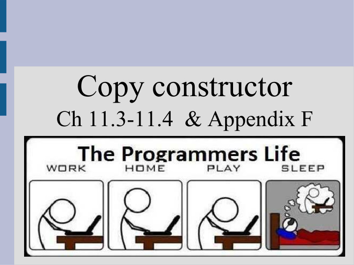 copy constructor