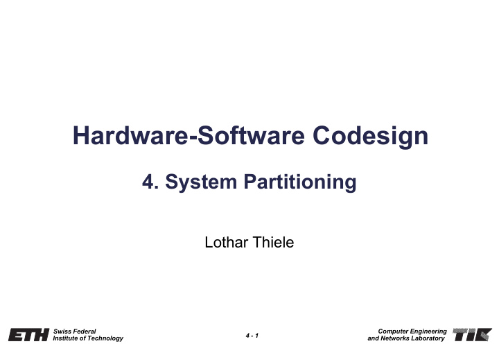 hardware software codesign