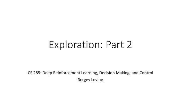 exploration part 2