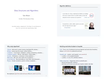 Data Structures and Algorithms   A procedure for solving a mathematical problem (as of finding