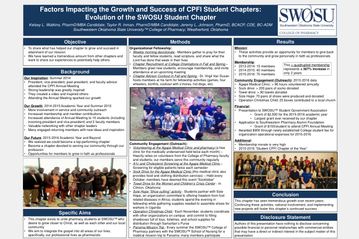 factors impacting the growth and success of cpfi student