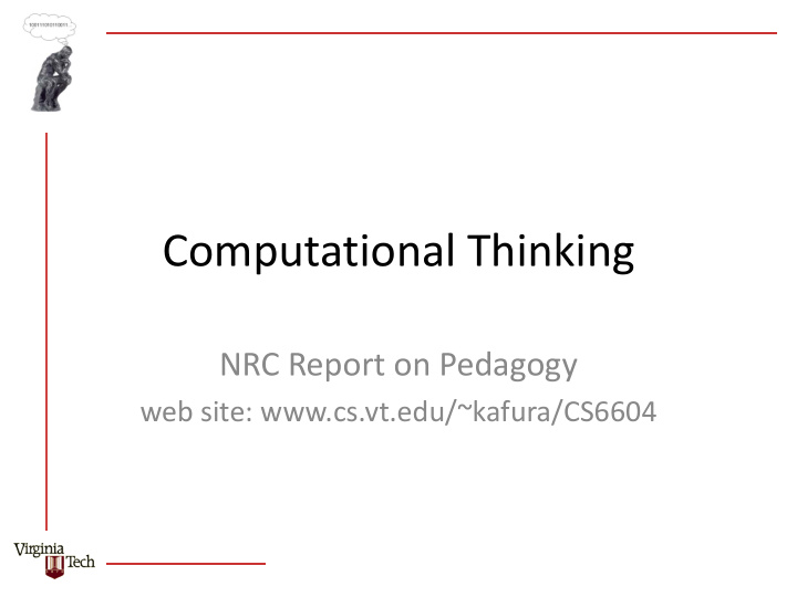 computational thinking