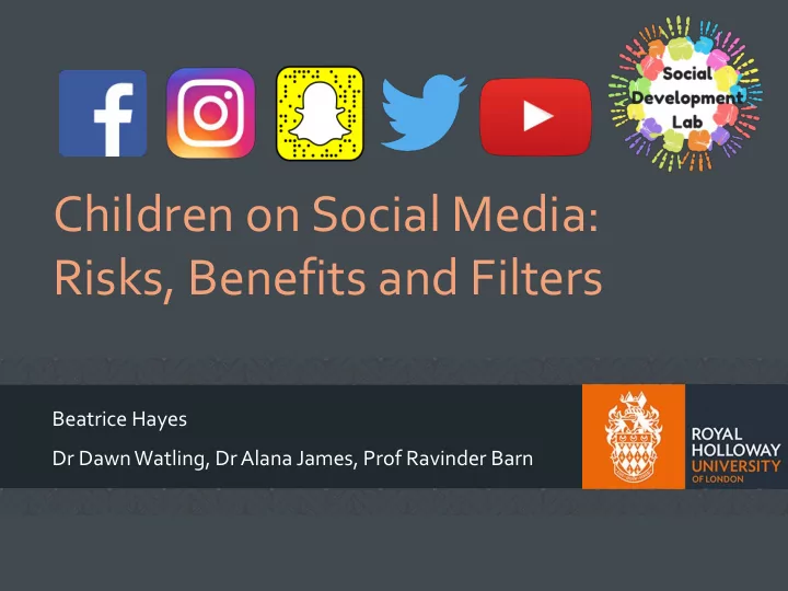 risks benefits and filters